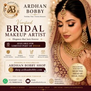 Verified Bridal Makeup Artist Booking (Bihar, India Only) | Ardhan Bobby Shop